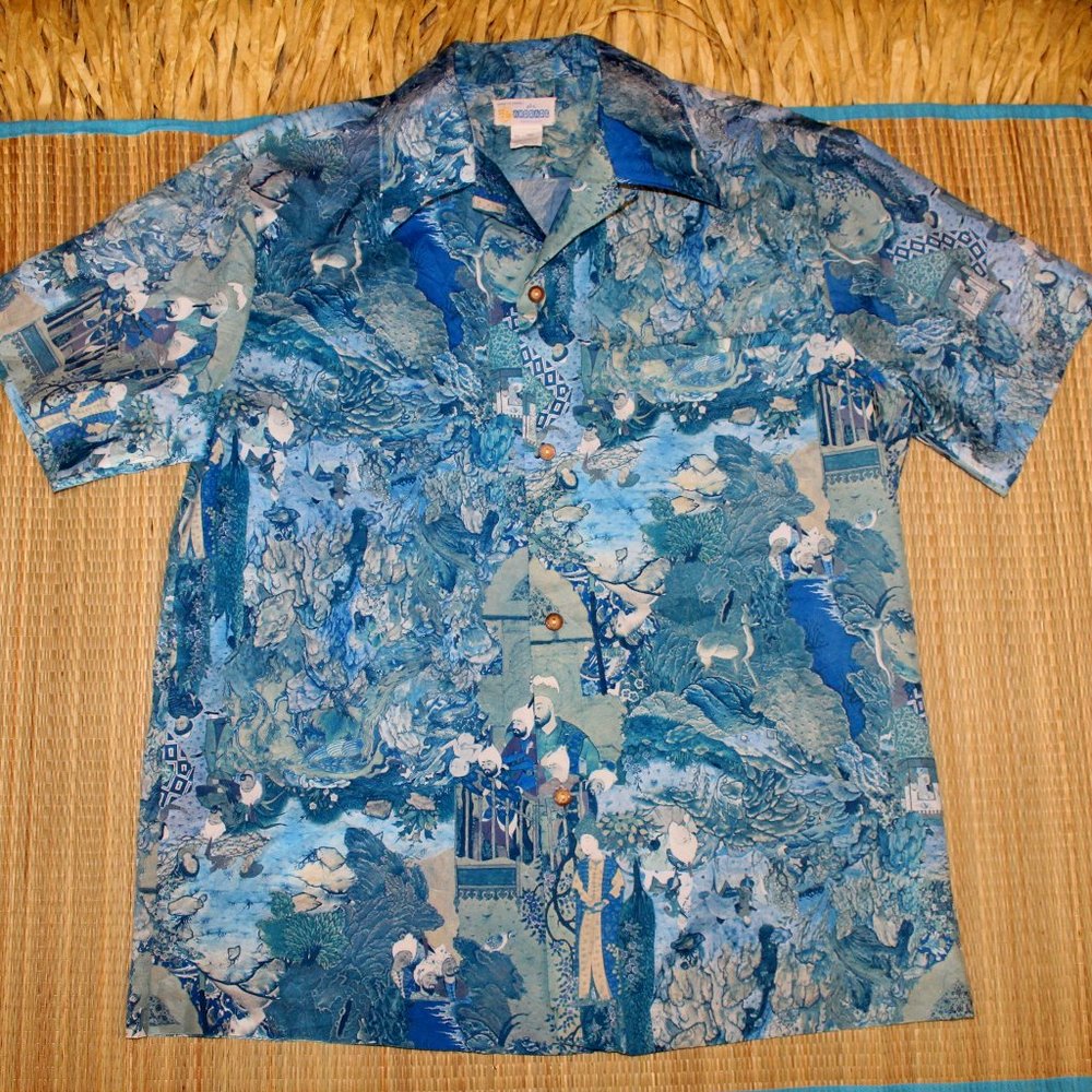 Vintage 1960's Hawaiian shirt from Andrade Resort Shop in Honolulu - Asian print